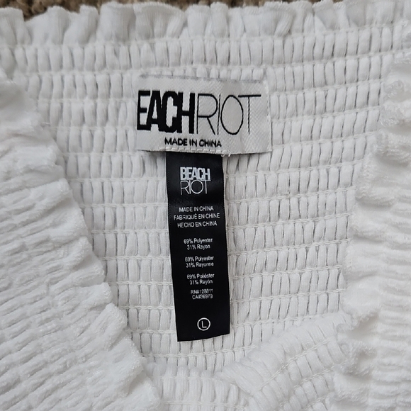 Beach Riot Lilee Strapless Smocked Cover-Up Dress - Picture 4 of 10